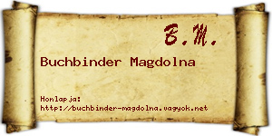 Buchbinder Magdolna névjegykártya